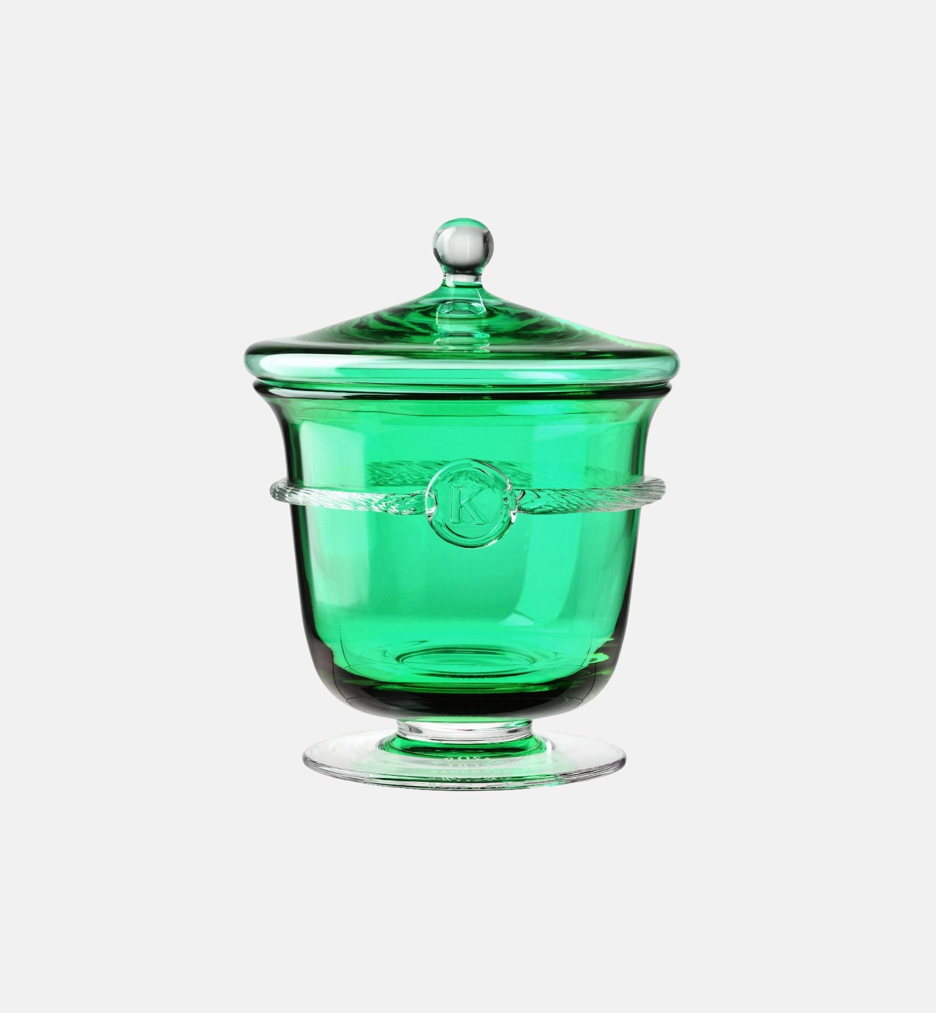 krosno-aurelia-bocal-cristal-meraude-1-7-l-avec-couvercle image 1