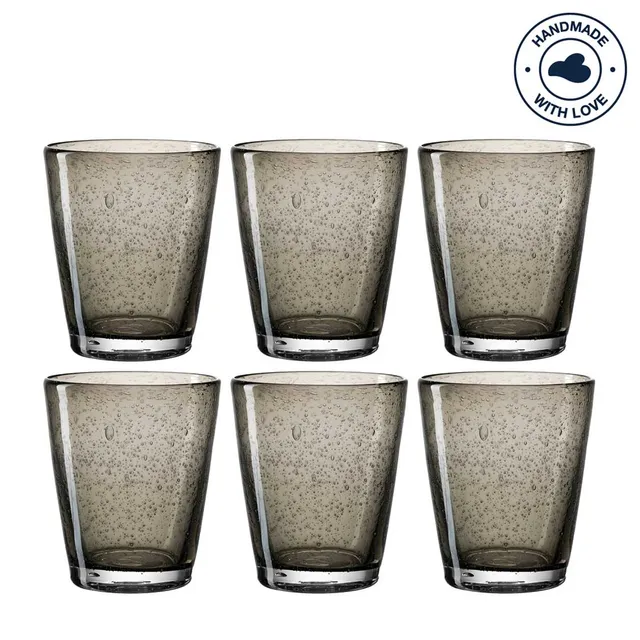 leonardo-burano-verre-eau-gris-fonc-330-ml-lot-6 image 1