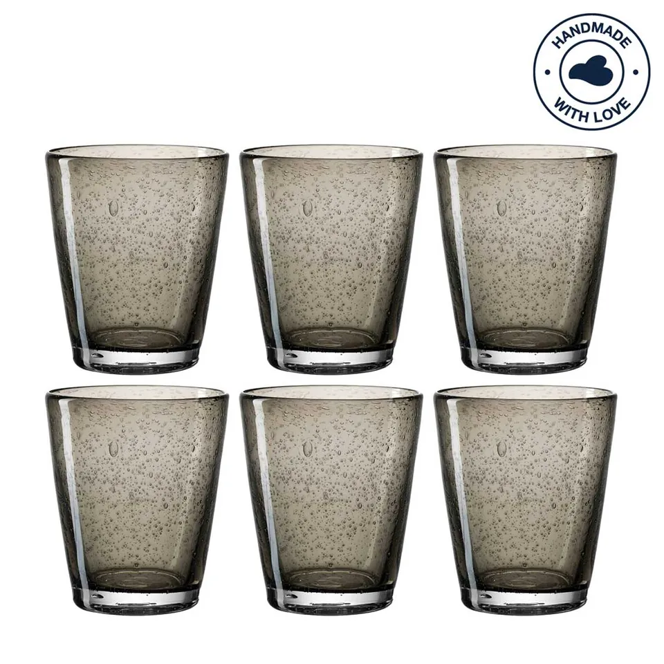 leonardo-burano-verre-eau-gris-fonc-330-ml-lot-6 image 1
