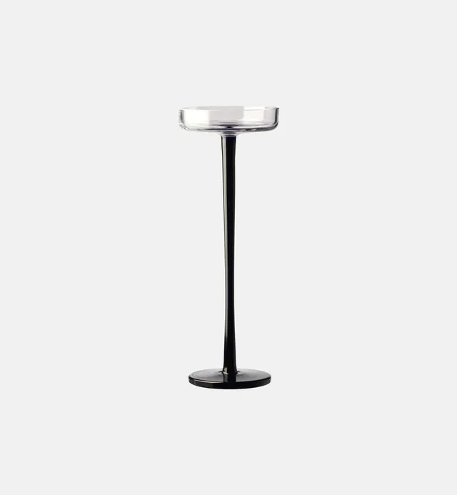 krosno-1958-bougeoir-photophore-cobalt-25-cm-cristal image 1
