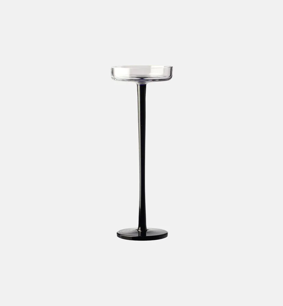 krosno-1958-bougeoir-photophore-cobalt-25-cm-cristal image 1