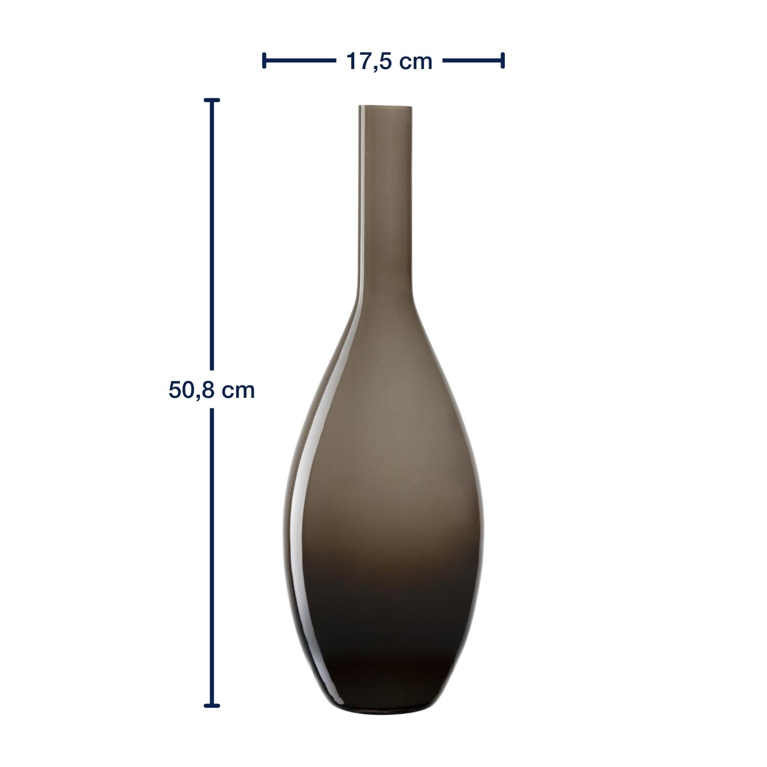 leonardo-beauty-vase-marron-50-cm-verre-souffl-bouche image 3