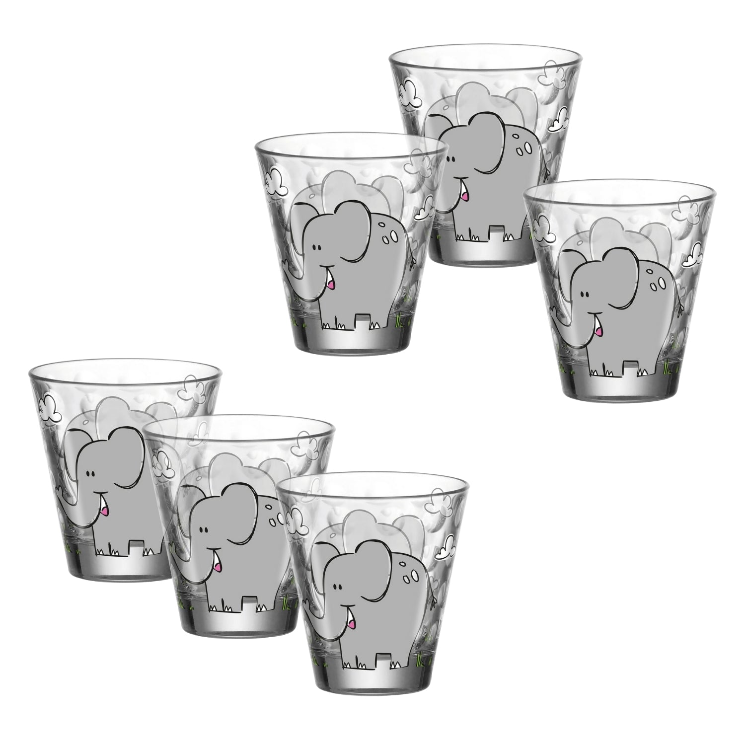 leonardo-bambini-optic-verre-enfant-l-phant-215ml-lot-6 image 1