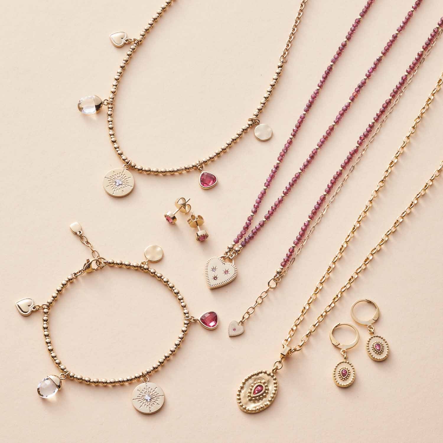 leonardo-anka-collier-45-cm-grenat-c-ur image 6