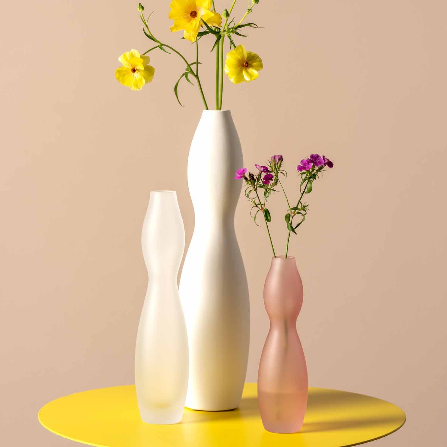 leonardo-vivace-vase-25-cm-rose-satin-en-verre image 2