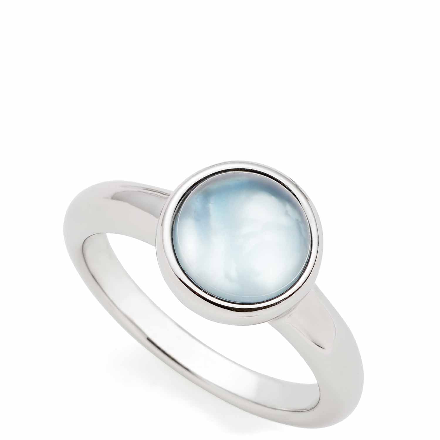 leonardo-bea-bague-cocktail-bleu-gris-taille-20 image 1