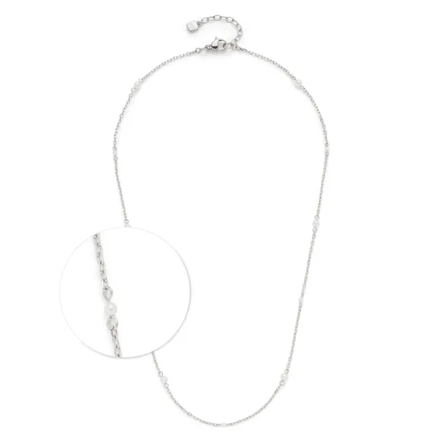 leonardo-navina-collier-perles-42-cm-ciao-blanc image 1