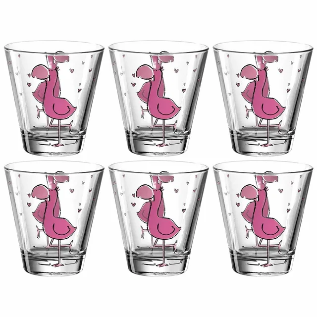 leonardo-bambini-verre-enfant-flamingo-215-ml-lot-6 image 1