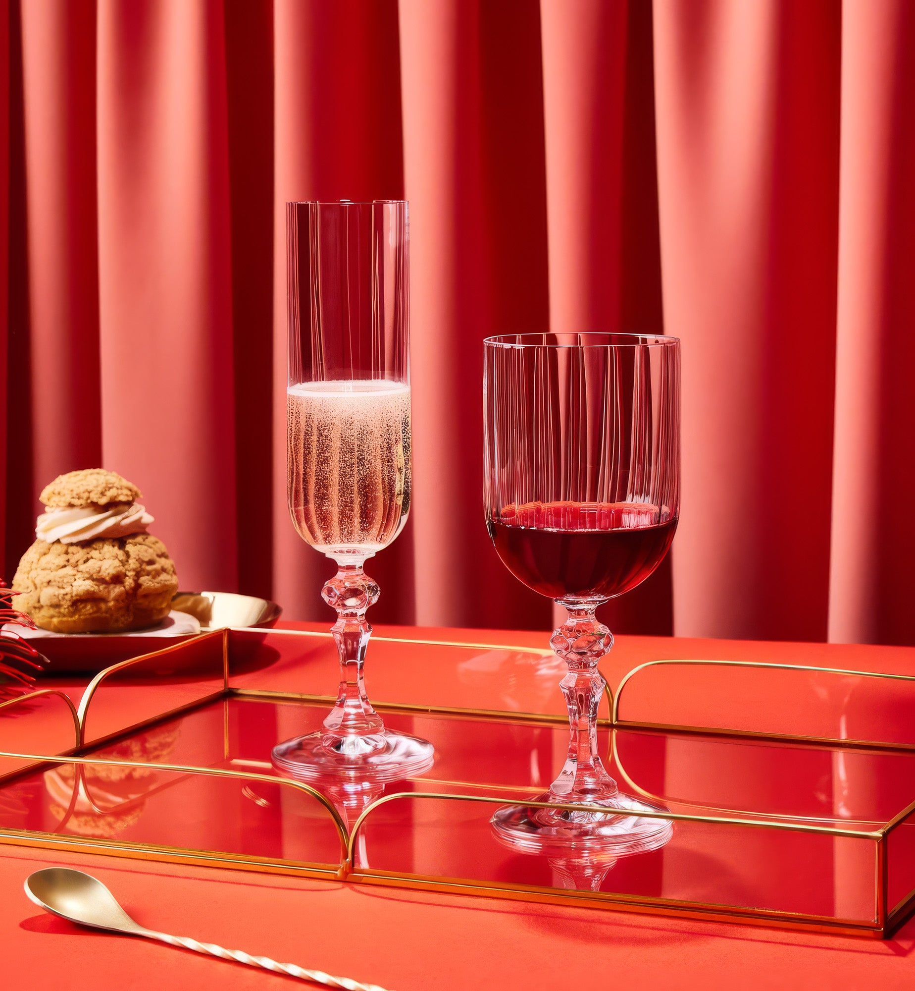krosno-paris-fl-tes-champagne-220-ml-pied-cristal image 5