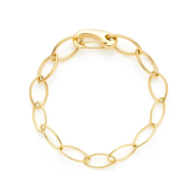 leonardo-tory-bracelet-dor-grosses-mailles-charms image 1