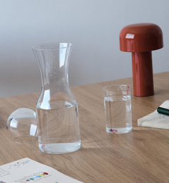 krosno-carafe-eau-900-ml-en-verre-transparent image 5