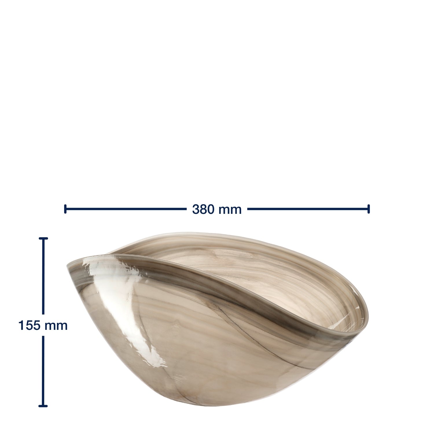 leonardo-alabastro-coupe-d-co-beige-38x20-cm-verre-fait-main image 2