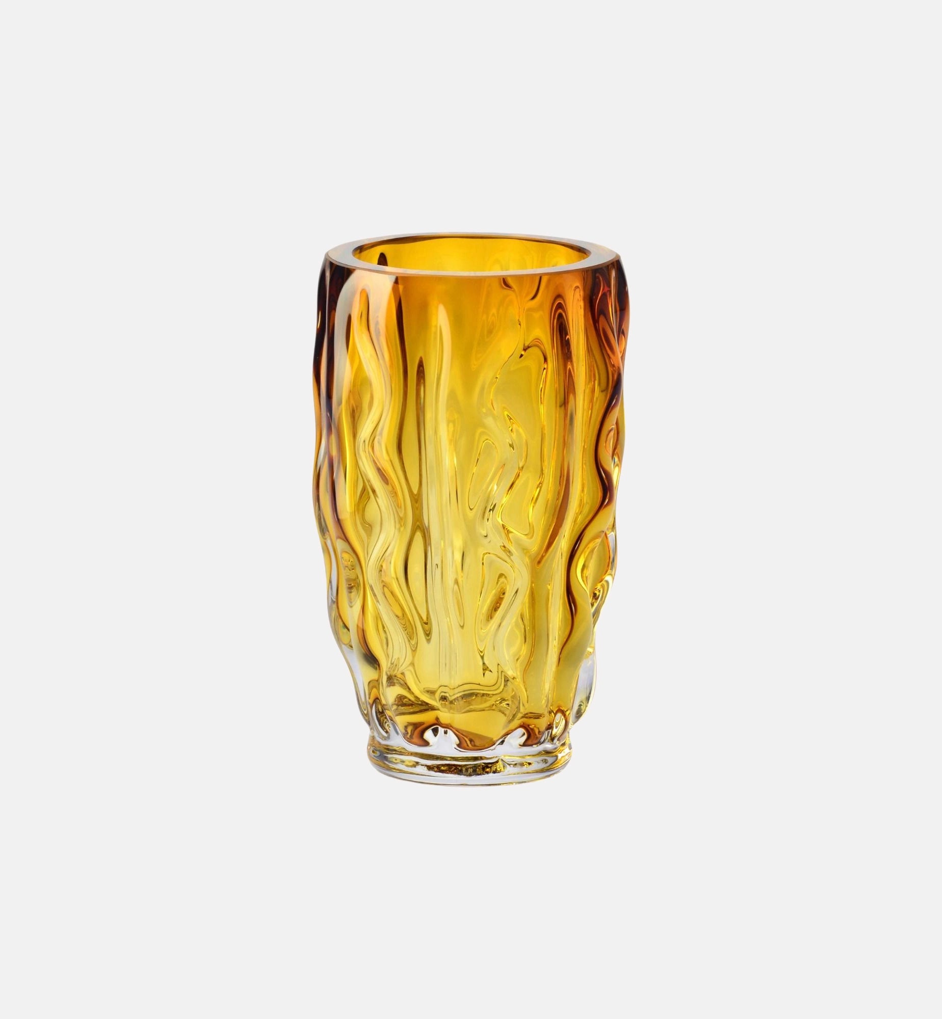 krosno-the-palace-3950-vase-cristal-ambre-20-5-cm image 1