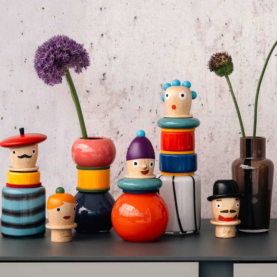 leonardo-buoni-amici-simonetta-vase-objet-30-cm-multicolore image 8