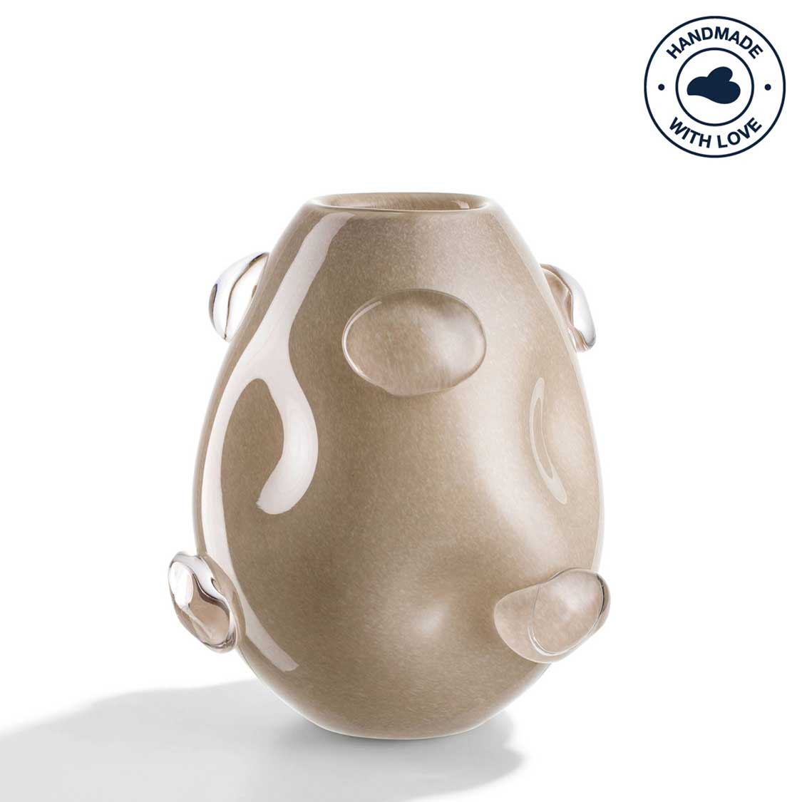 leonardo-hazel-vase-25-cm-beige-organique image 1