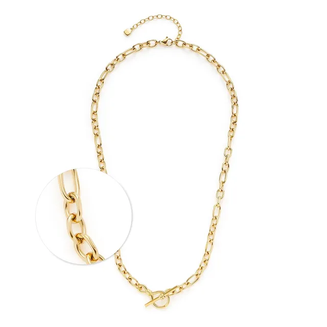 leonardo-elisabeth-collier-or-45-cm-acier-cha-ne-fine image 1