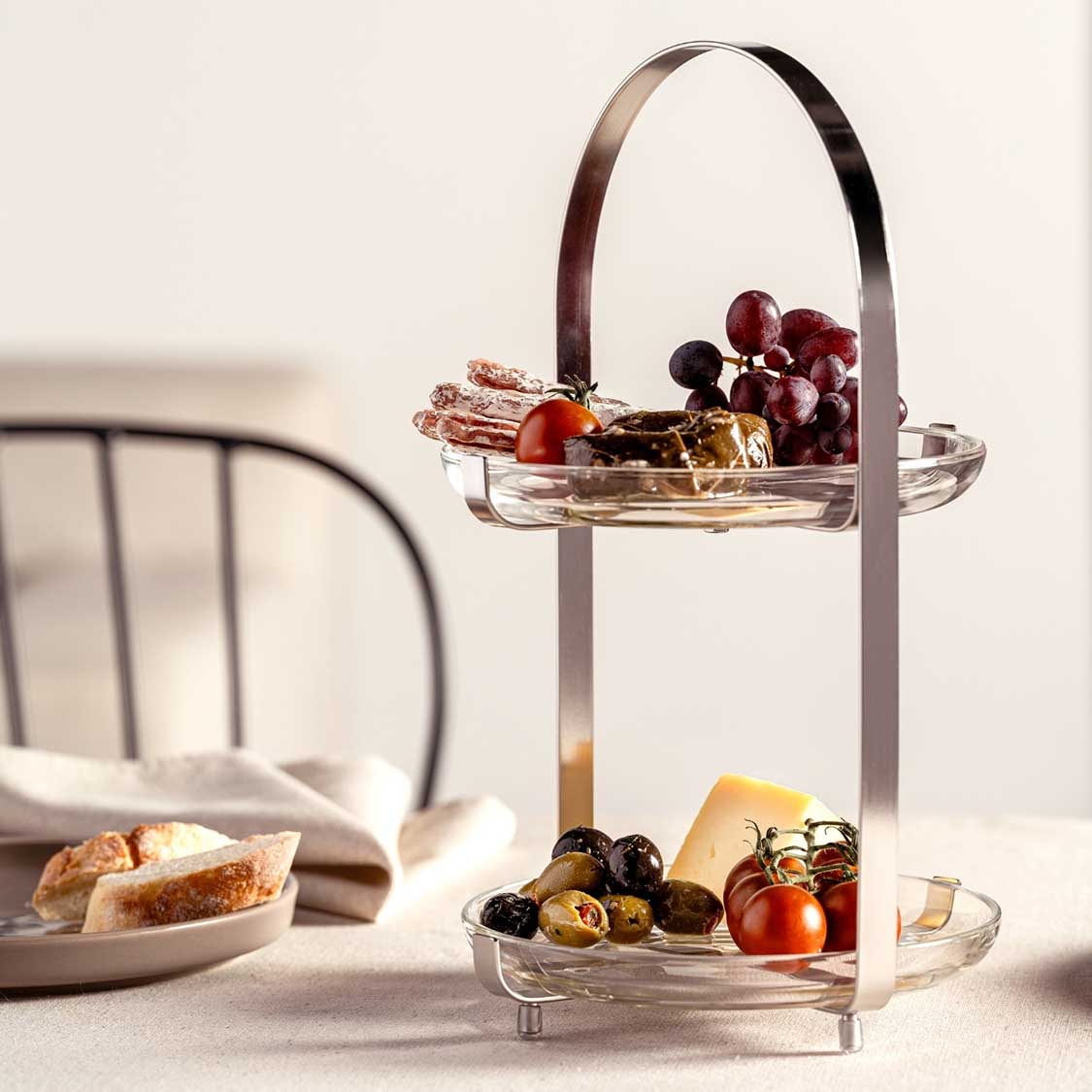 leonardo-cucina-pr-sentoir-argent-2-pi-ces image 2