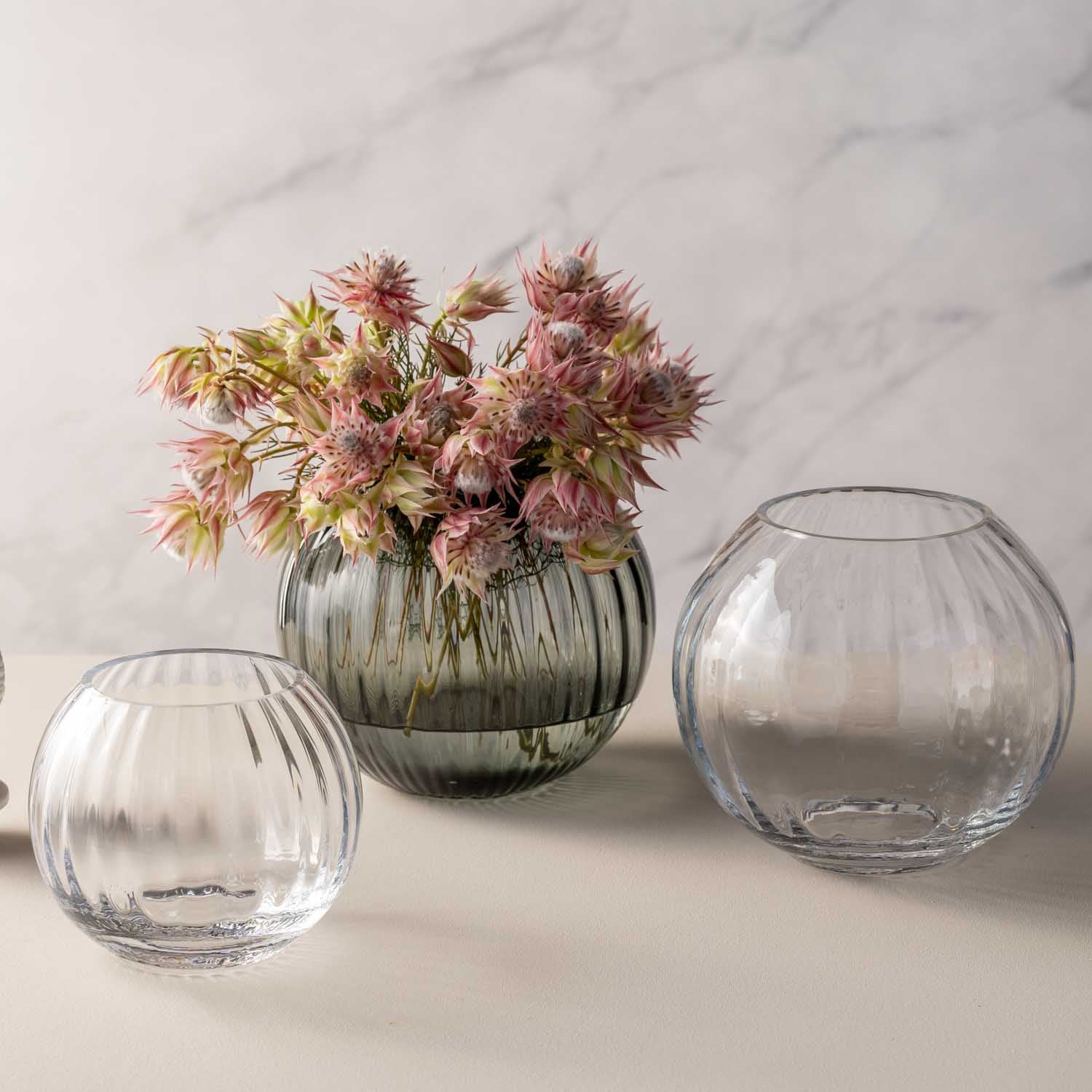 leonardo-poesia-vase-boule-13-cm-transparent-relief image 4