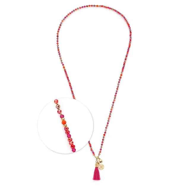 leonardo-donna-collier-perles-roses-80-cm-t-dor image 1