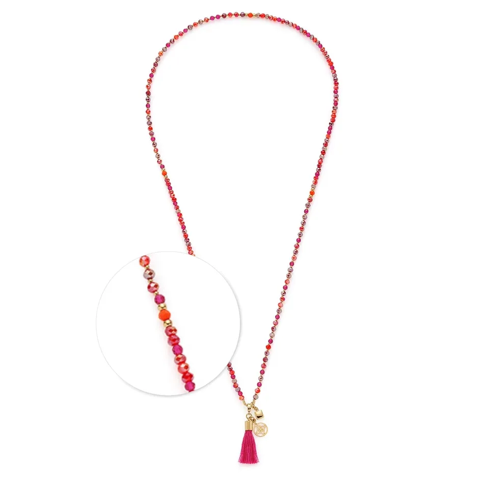 leonardo-donna-collier-perles-roses-80-cm-t-dor image 1