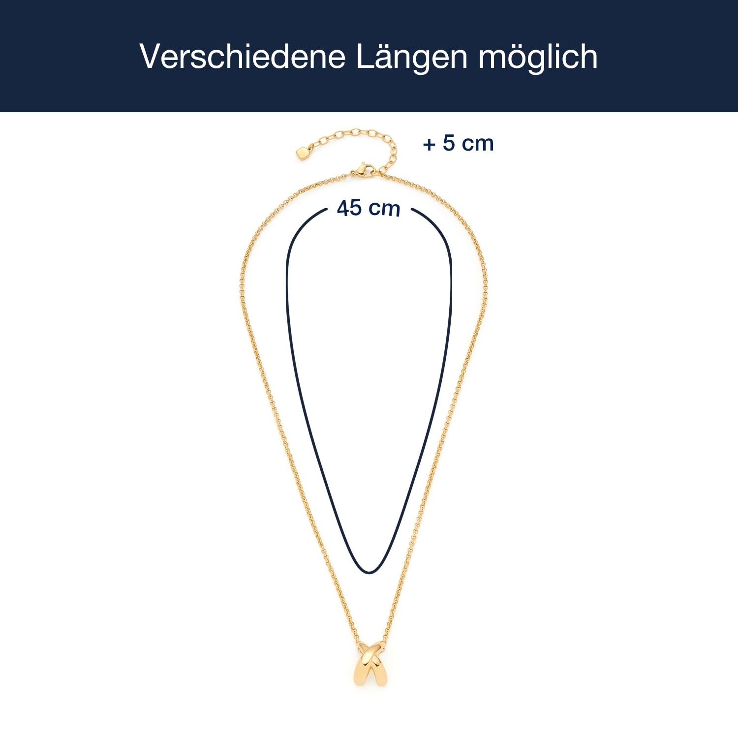 leonardo-sophie-45-cm-collier-acier-dor-croix image 4