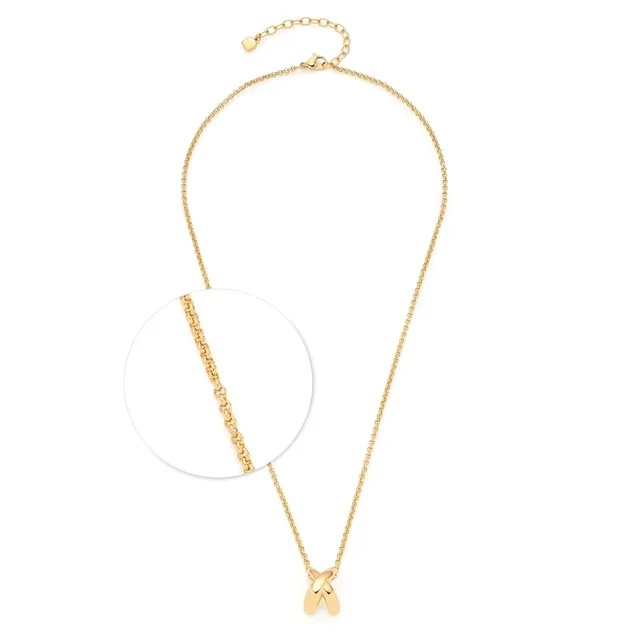leonardo-sophie-45-cm-collier-acier-dor-croix image 1
