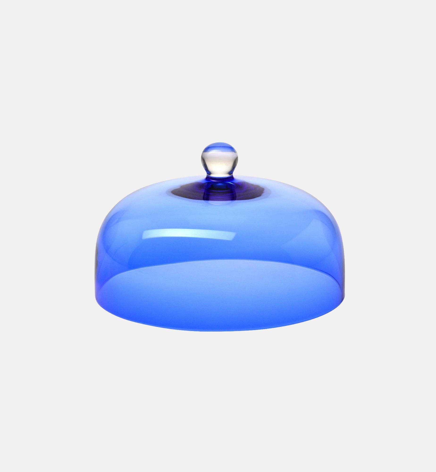krosno-cloche-fromage-verre-bleu-cobalt-26-cm image 1