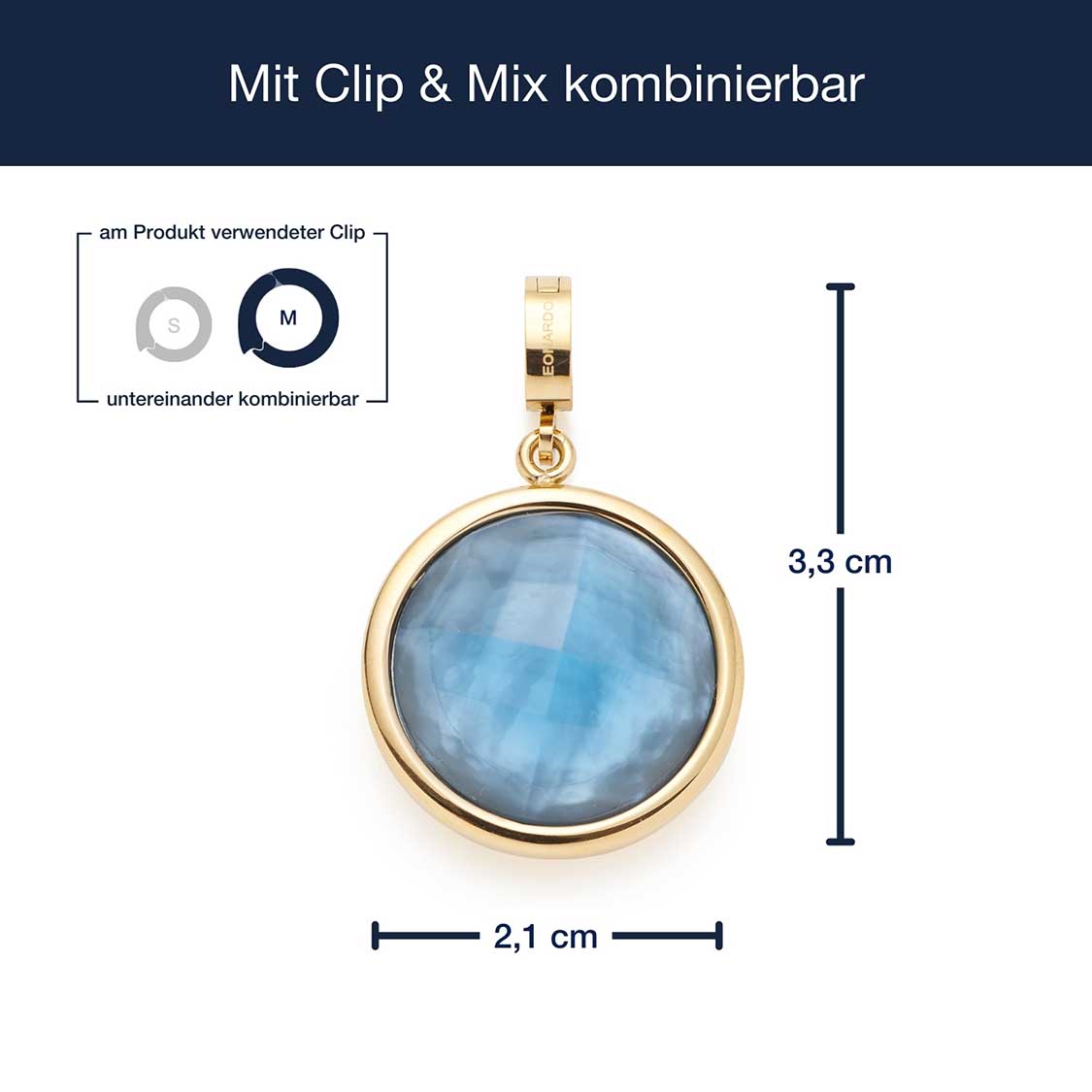 leonardo-minka-pendentif-clip-mix-dor-bleu-pierre image 4
