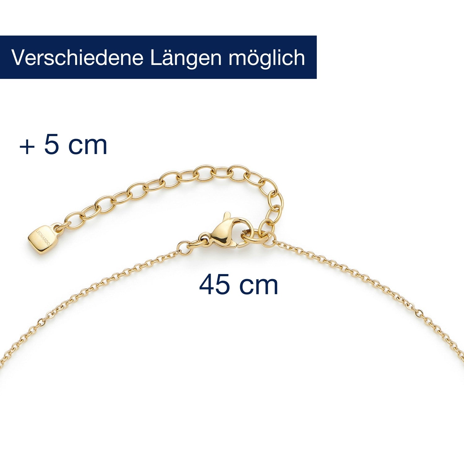leonardo-bobby-45-cm-collier-pendentif-anneau-dor-pierres image 4