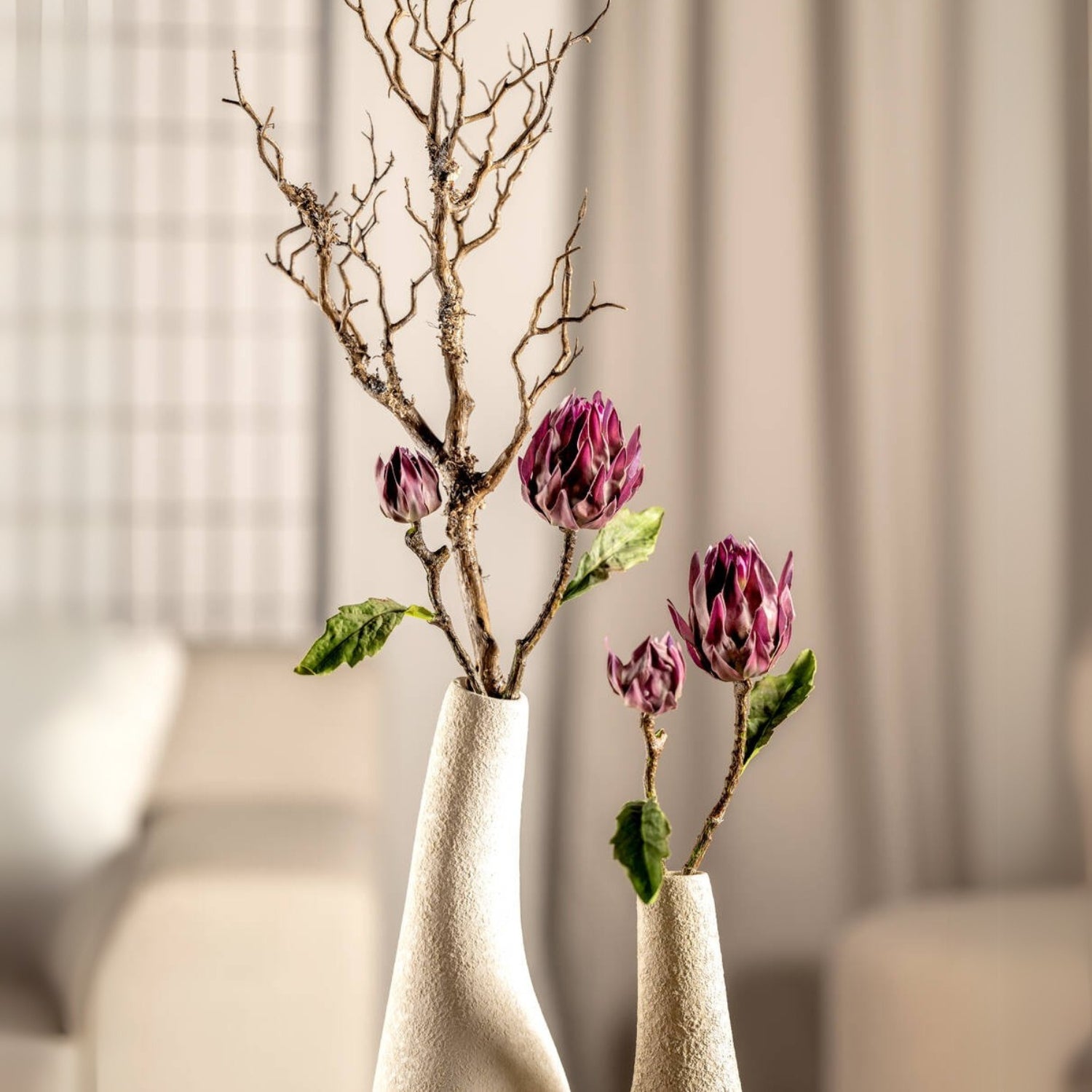 leonardo-fiore-artichaut-artificiel-violet-43-cm image 3