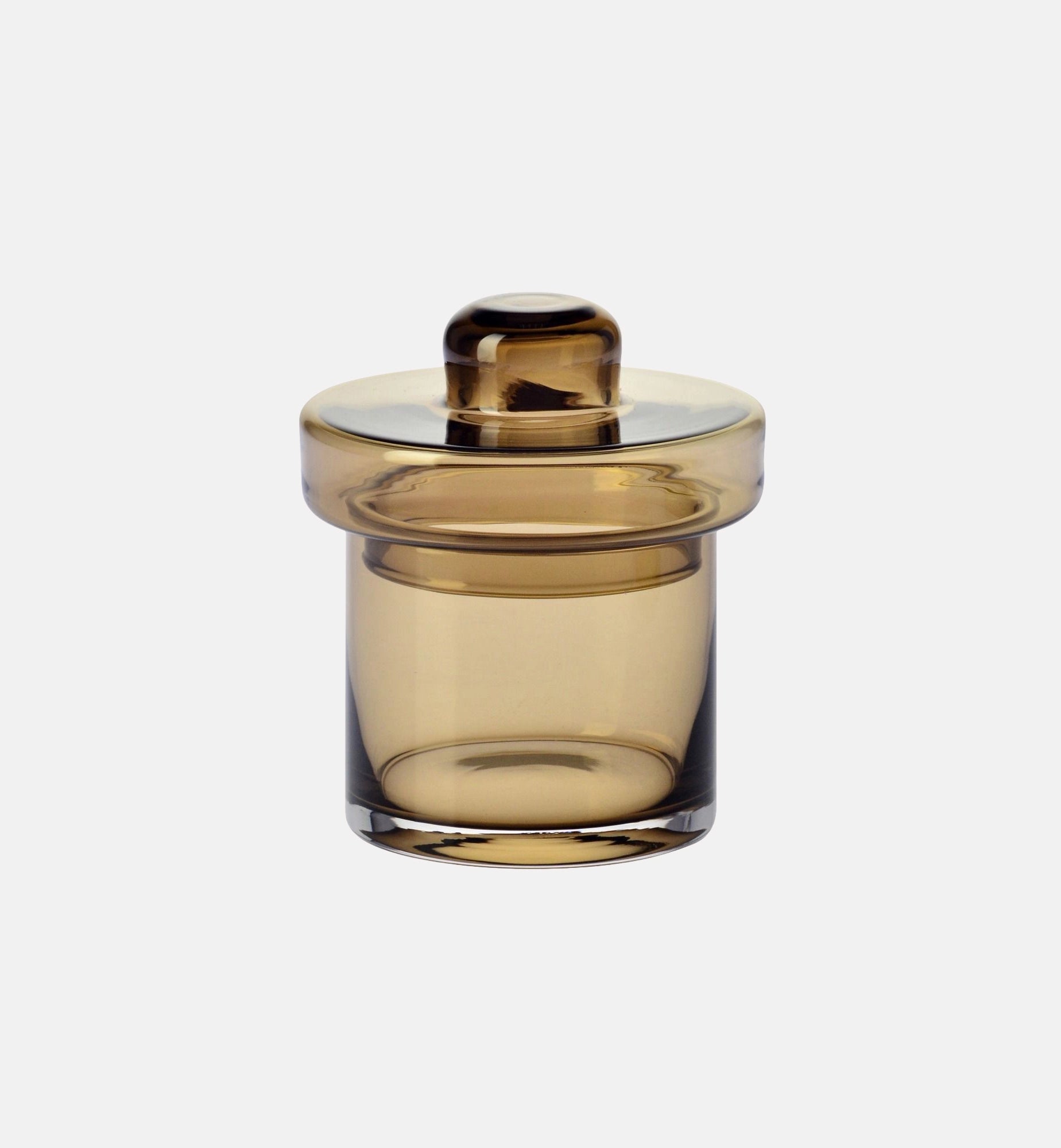 krosno-gemstone-bo-te-en-verre-bronzite-14-5-cm-avec-couvercle image 1