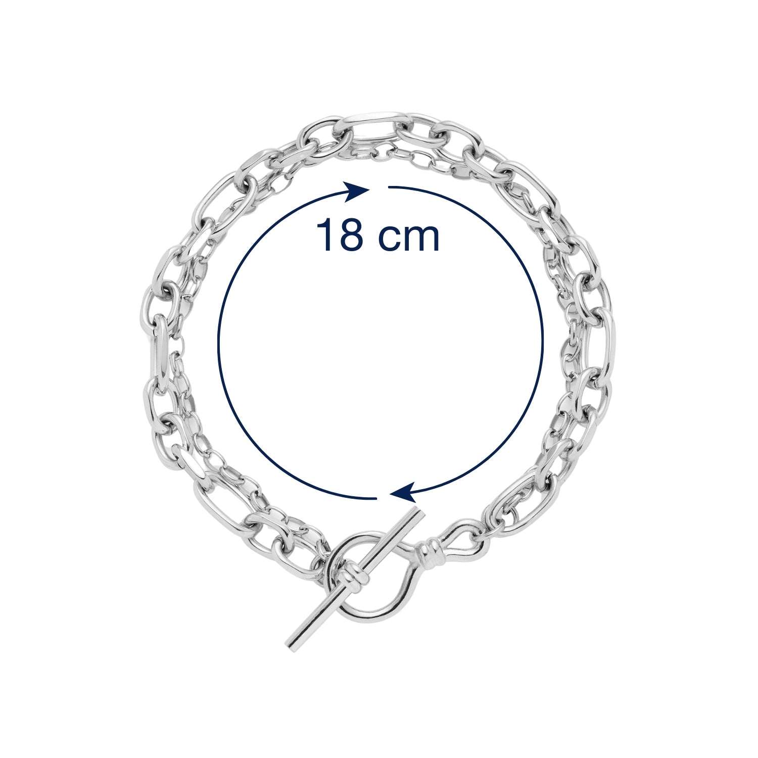 leonardo-elisabeth-bracelet-argent-double-rang-femme image 3