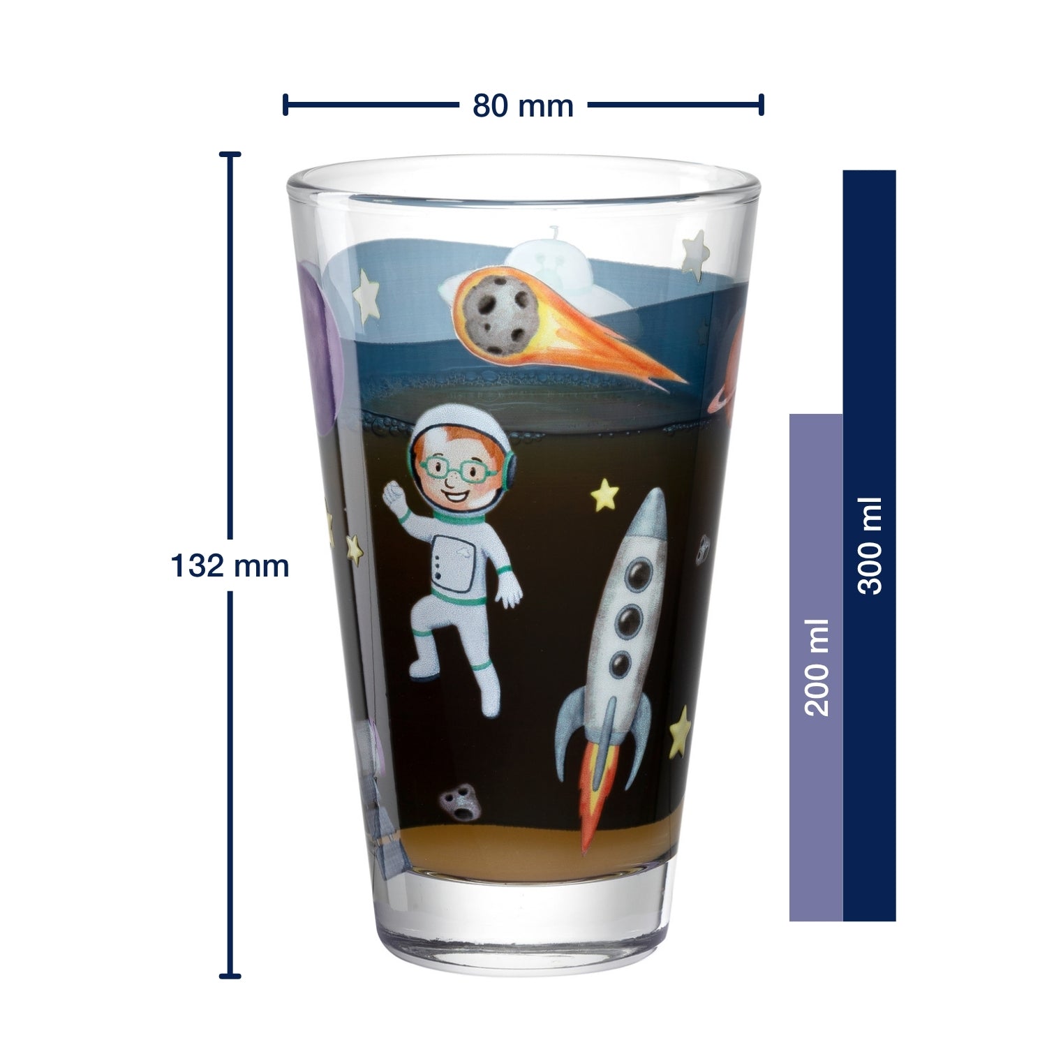 leonardo-bambini-avventura-verre-enfant-espace-300-ml-lot-6 image 3