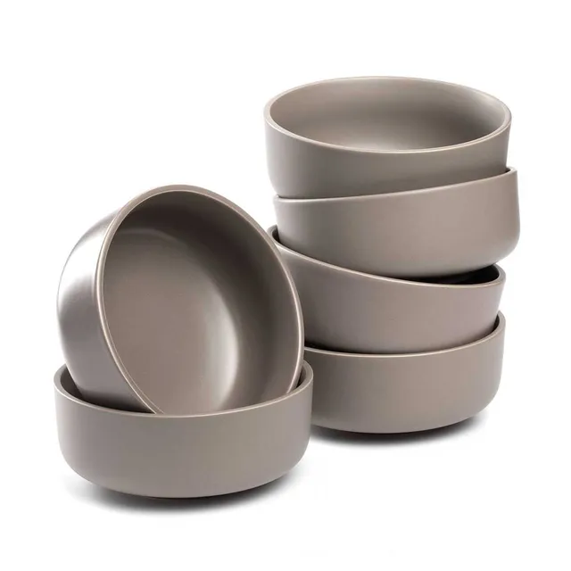 leonardo-roma-bol-c-ramique-16-cm-taupe-lot-6 image 1