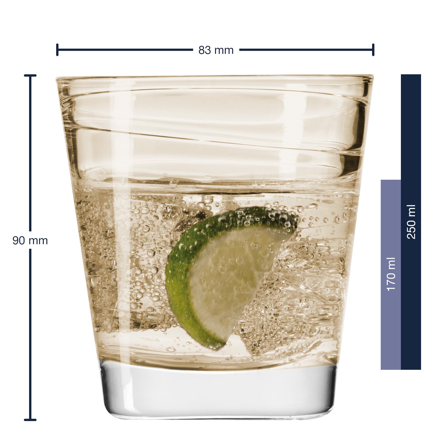leonardo-vario-lot-6-verres-eau-250-ml-couleurs image 2