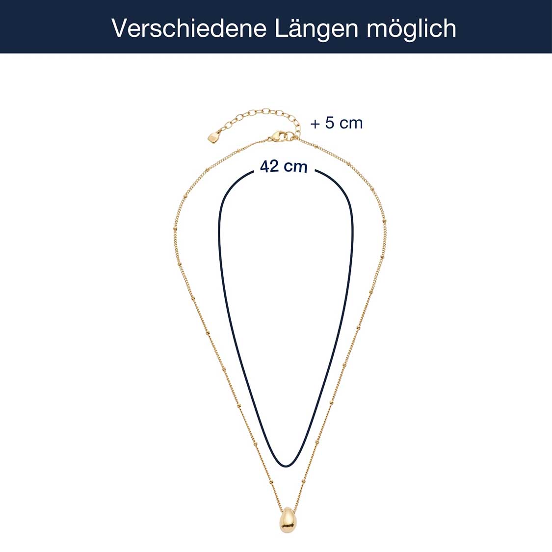 leonardo-clothilde-collier-dor-42-cm-pendentif-goutte image 4