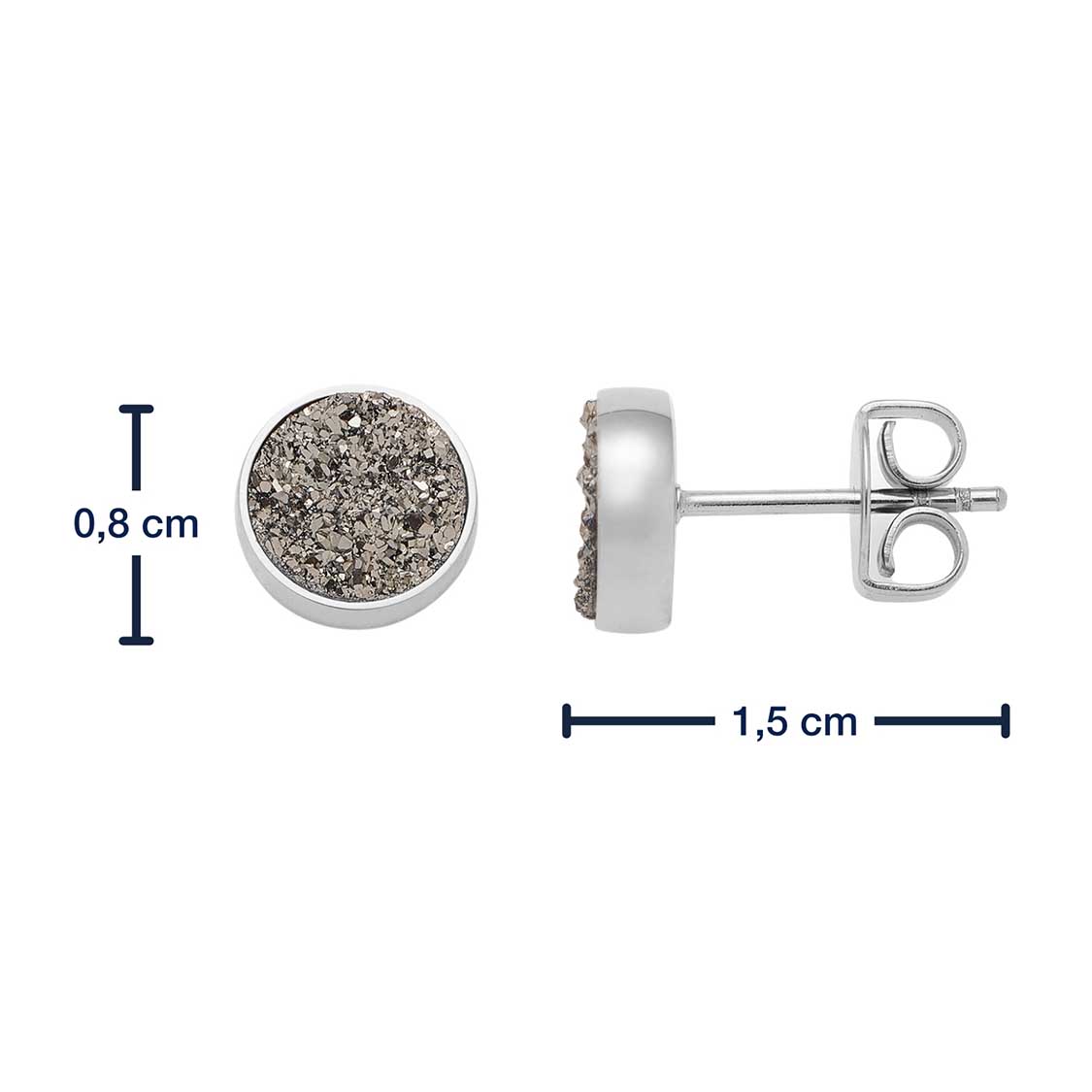 leonardo-odelle-clous-d-oreilles-argent-agate image 4