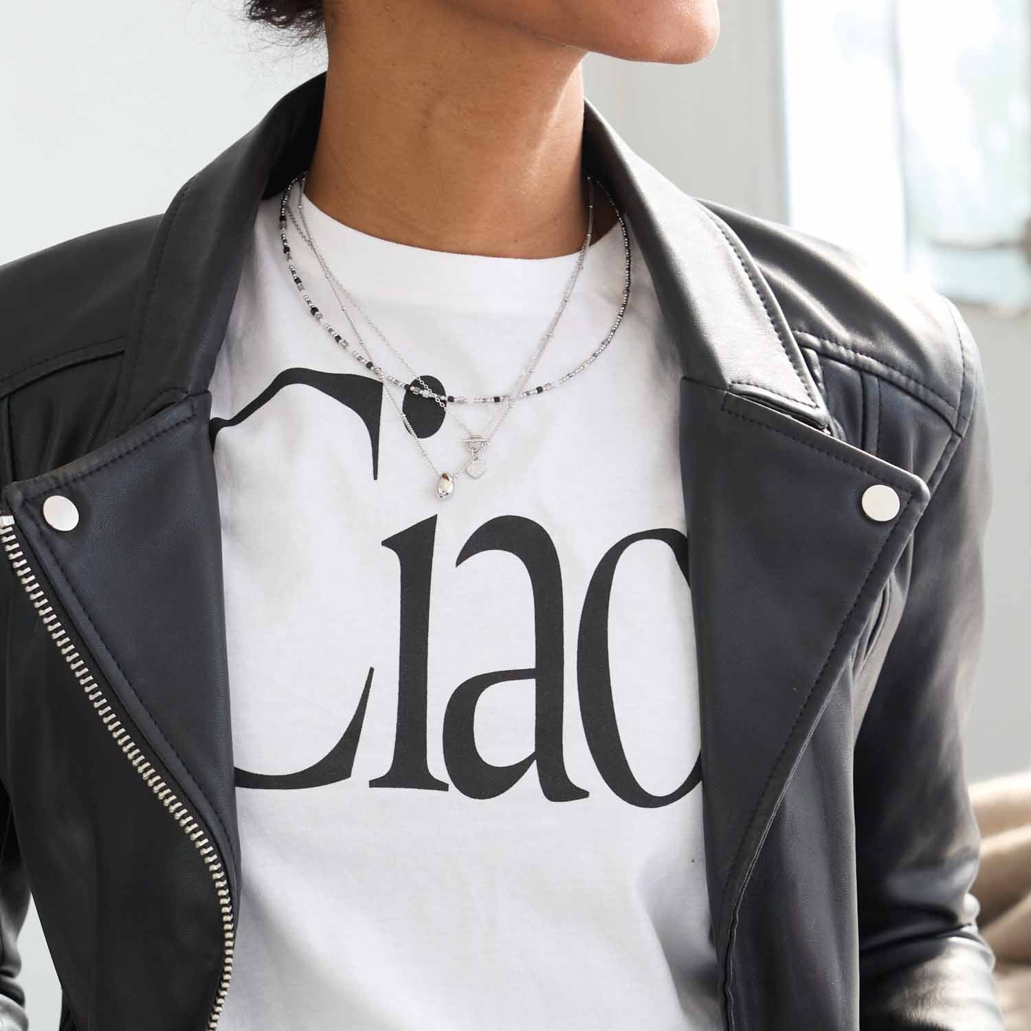 leonardo-clothilde-collier-argent-42-cm-goutte-ciao image 2