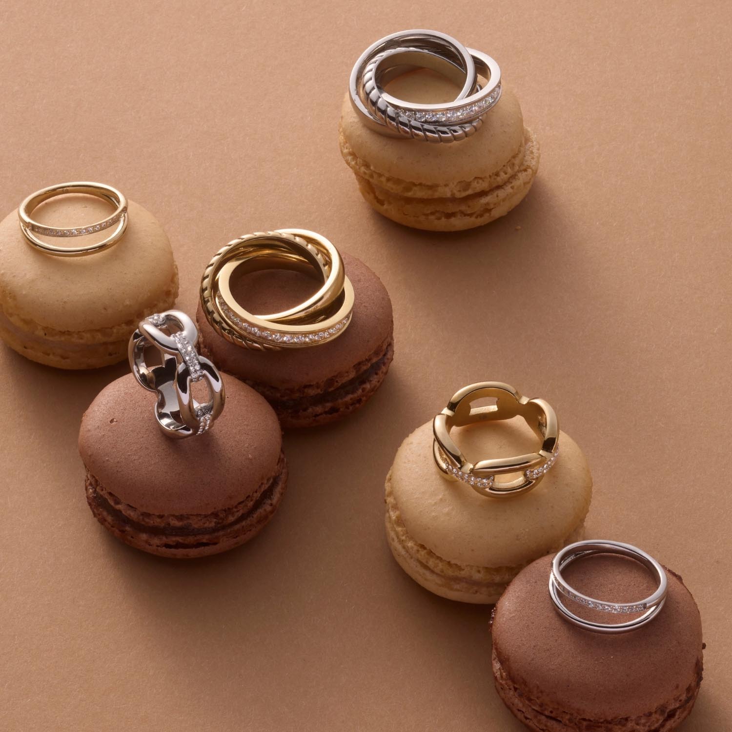 leonardo-tini-bague-20-ciao-acier-zirconia-double image 2