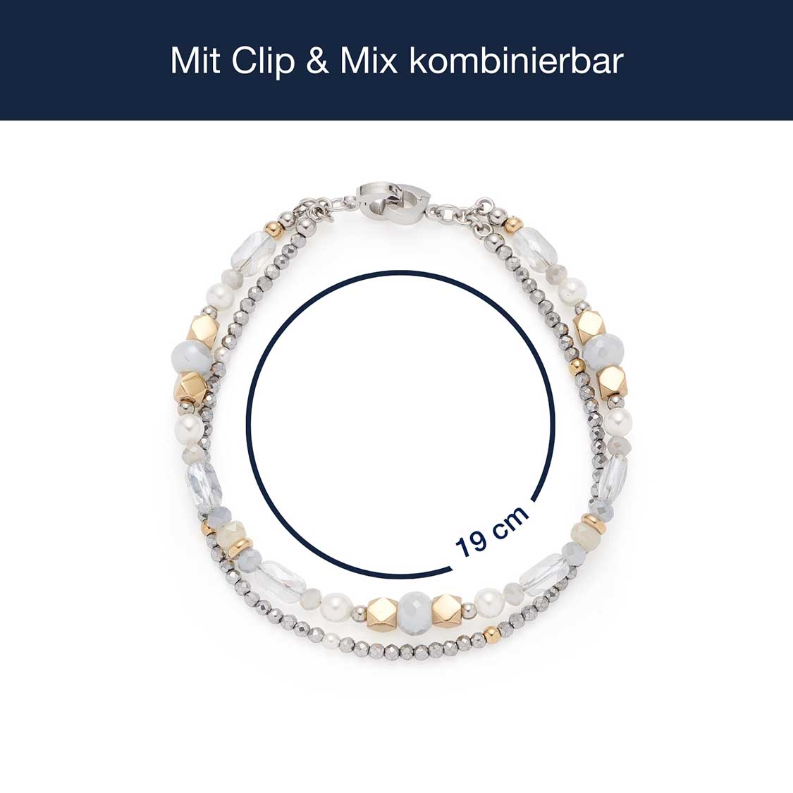 leonardo-esther-clip-mix-bracelet-double-perles-bicolore image 4