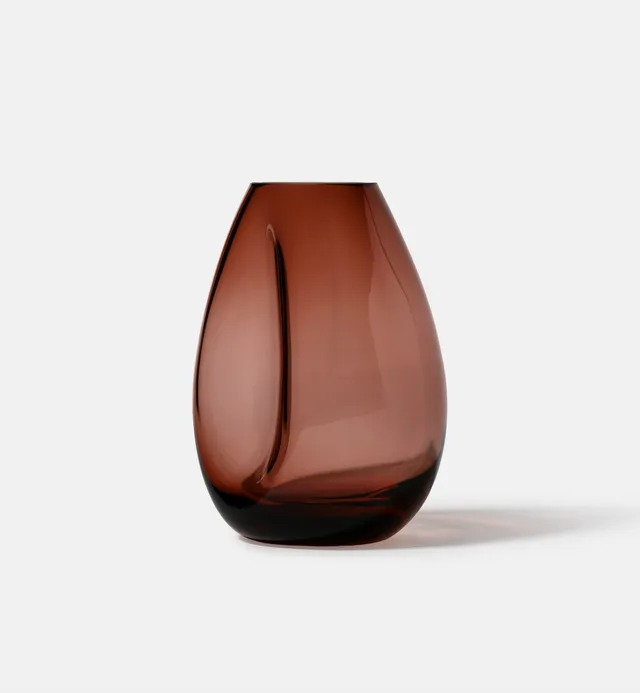 krosno-flow-vase-bordeaux-20-cm-cristal image 1