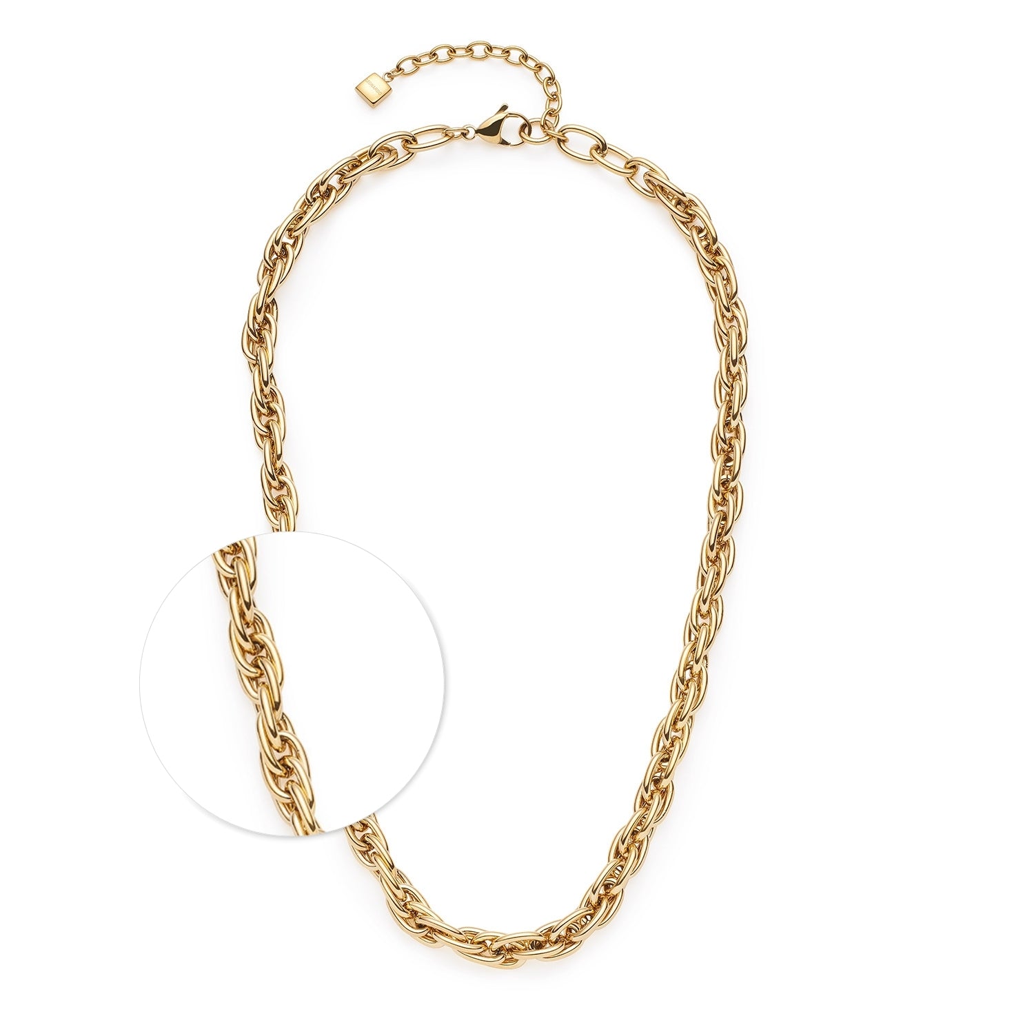 leonardo-sina-collier-45-cm-dor-maille-ovale image 1