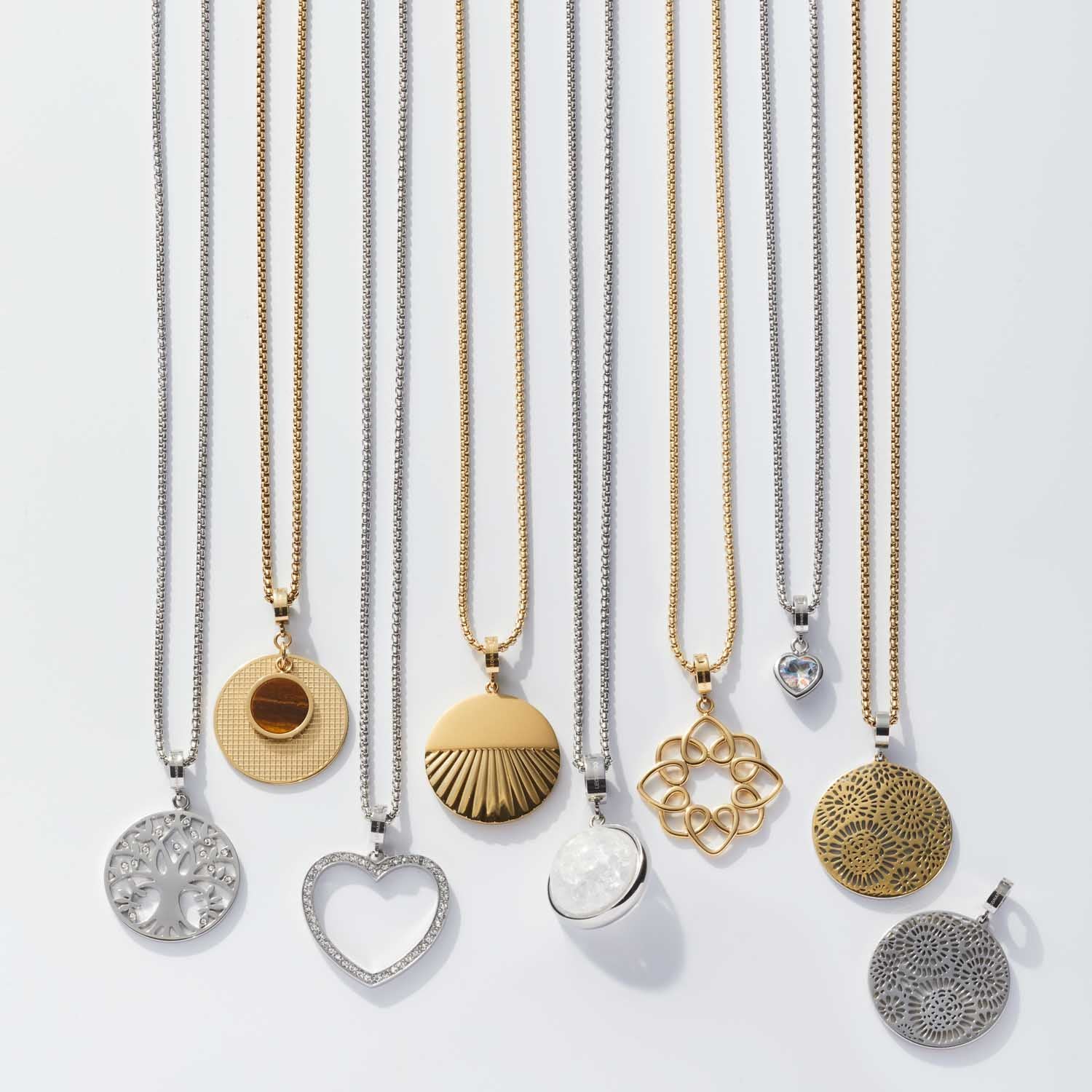 leonardo-amita-clip-mix-pendentif-arbre-de-vie-acier image 2