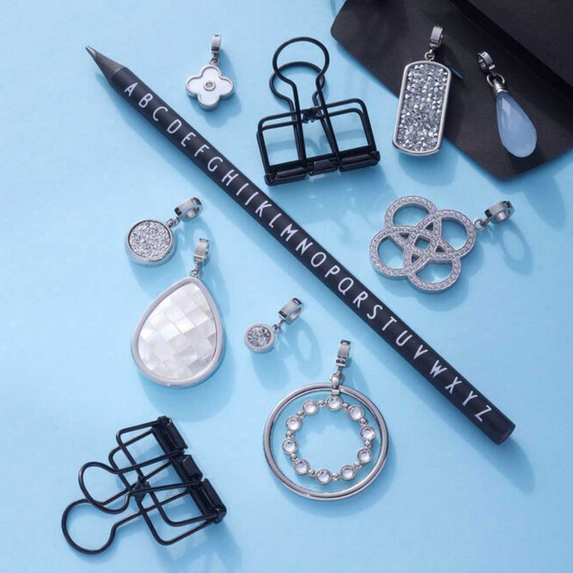 leonardo-clip-mix-lacy-pendentif-argent-zircon image 5