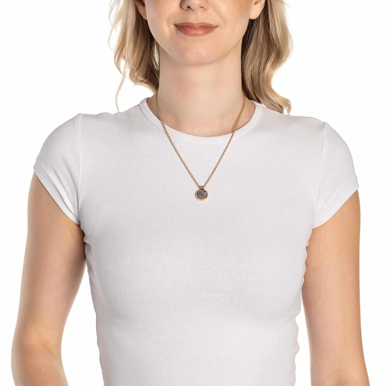 leonardo-odelle-45-cm-collier-dor-agate-ronde image 4