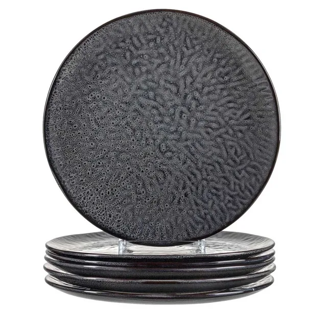 leonardo-matera-assiette-27-cm-anthracite-lot-6 image 1