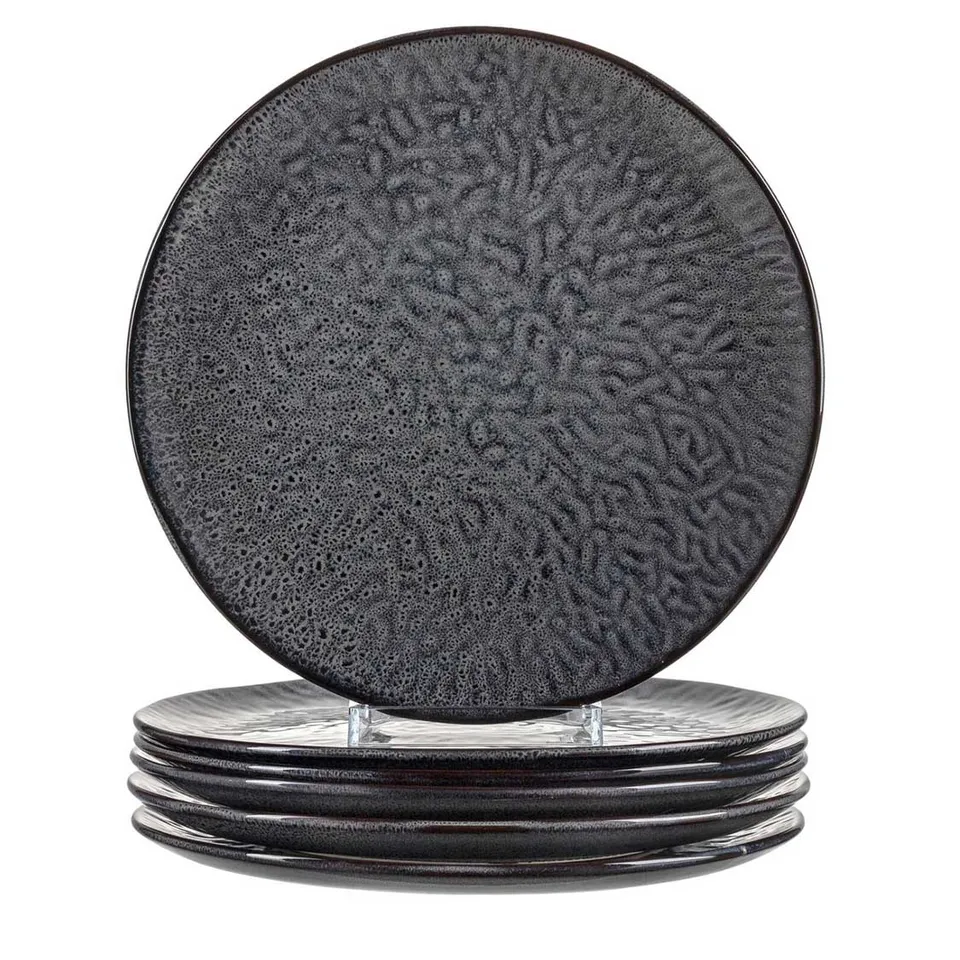 leonardo-matera-assiette-27-cm-anthracite-lot-6 image 1