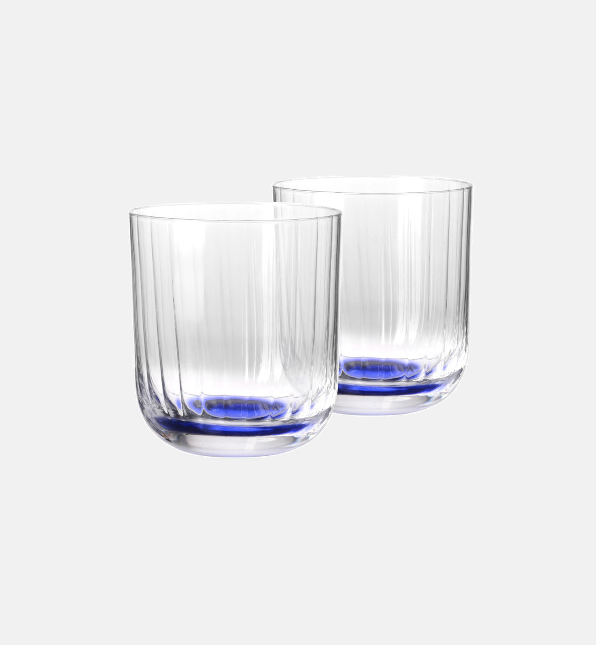 krosno-ribbed-verre-eau-bleu-marine-300-ml-cristal image 2