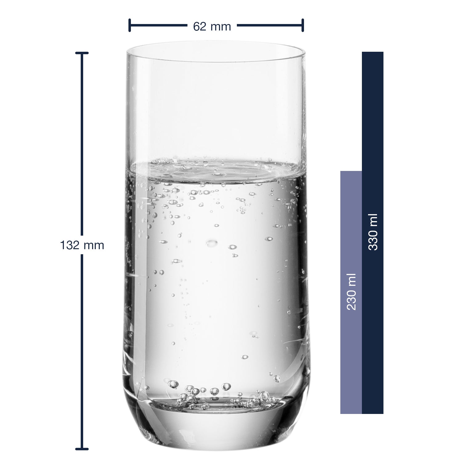leonardo-daily-verre-eau-330-ml-lot-de-6-transparent image 2