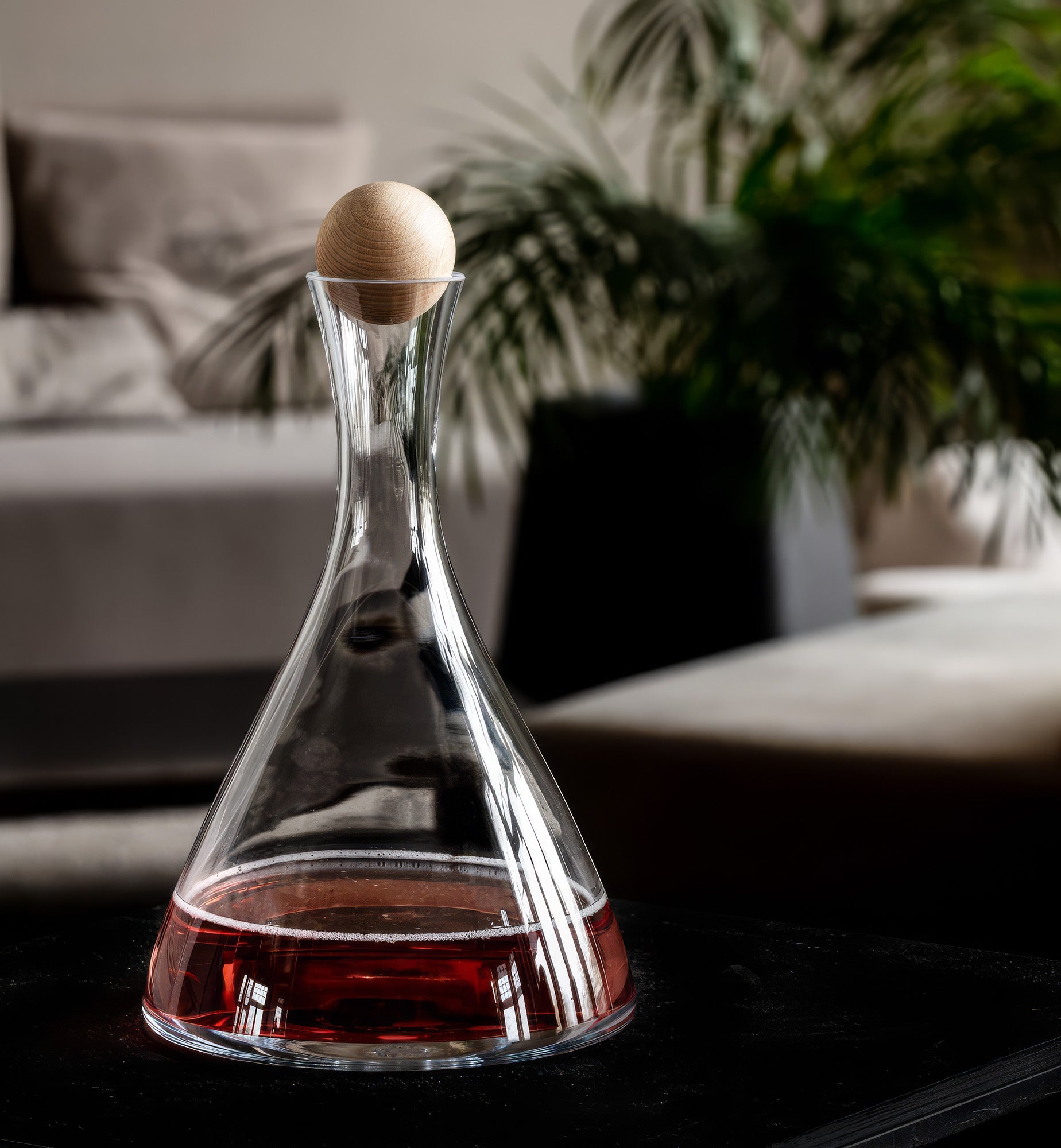 krosno-carafe-vin-bouchon-bois-1000-ml image 8